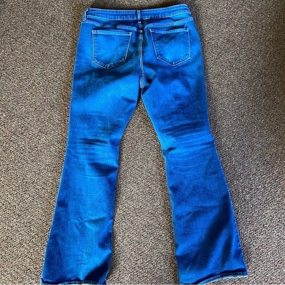 OLD Navy micro flare high rise jeans in a rich blue. May be your next favorites. - Picture 1 of 7